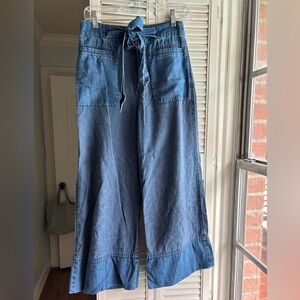 J. Crew Tie-Waist Denim Pants, SZ 2